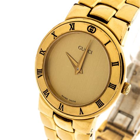 gucci watches for women gold